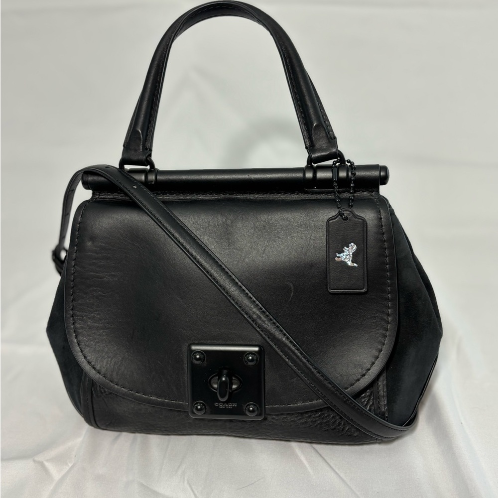 Coach Black Leather Satchel - Picture 2 of 9